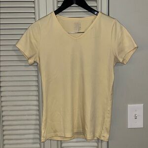 L.L. Bean Women’s Pima Cotton Shaped V-Neck Short Sleeve